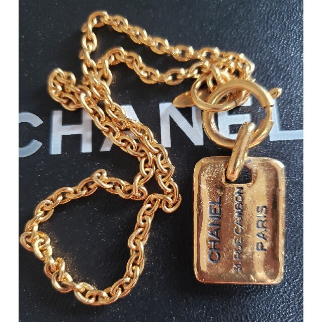 CHANEL - 新品未使用!CHANELヴィンテージネックレスプレート!希少美