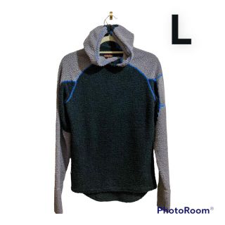 サロモン(SALOMON)の美品 OMM Core+ Hoodie Black/Gray L(パーカー)