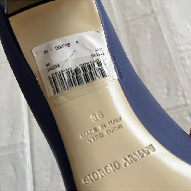 Giorgio Armani(ジョルジオアルマーニ)のアルマニ　皮ハイヒール　新品 レディースの靴/シューズ(ハイヒール/パンプス)の商品写真
