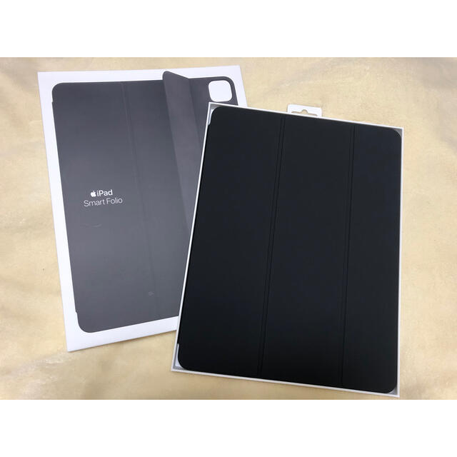 Apple(アップル)の12.9インチiPad Pro（第5世代）用Smart Folio - ブラック スマホ/家電/カメラのスマホアクセサリー(iPadケース)の商品写真