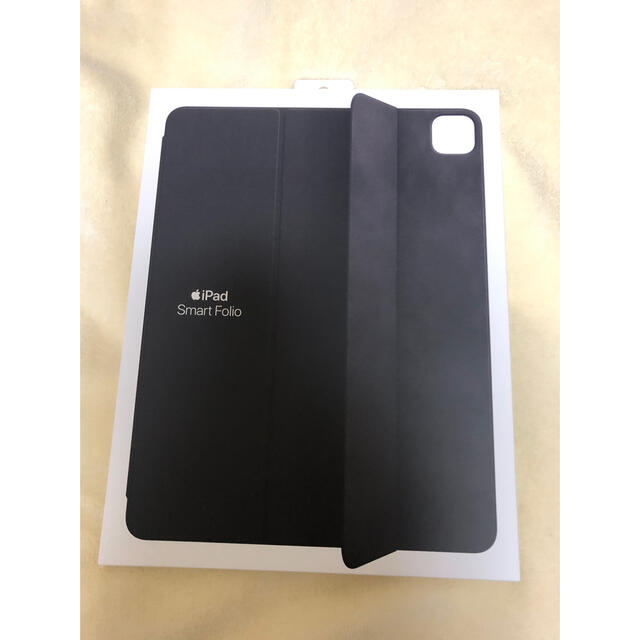 Apple(アップル)の12.9インチiPad Pro（第5世代）用Smart Folio - ブラック スマホ/家電/カメラのスマホアクセサリー(iPadケース)の商品写真