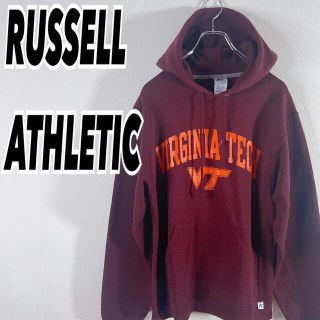 ラッセルアスレティック(Russell Athletic)の90's ラッセル メンズ バージニア デカロゴ プルオーバー パーカー 古着(パーカー)