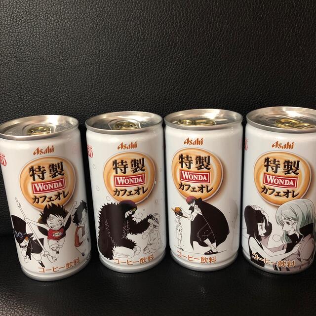 アサヒ(アサヒ)のワンダ　ワンピース缶　4缶　特製カフェオレ 食品/飲料/酒の飲料(コーヒー)の商品写真