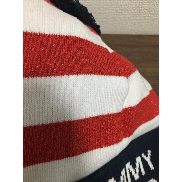 TOMMY HILFIGER(トミーヒルフィガー)の【新品】TOMMY JEANS トミージーンズ　星条旗カラー　ニットキャップ レディースの帽子(ニット帽/ビーニー)の商品写真