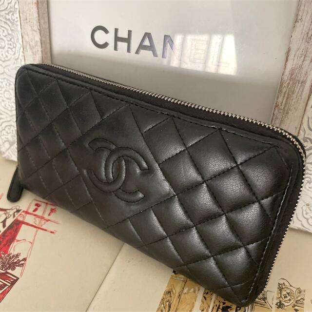 CHANEL - 【交渉中☆】 シャネル ラウンドジップ マトラッセ 長財布