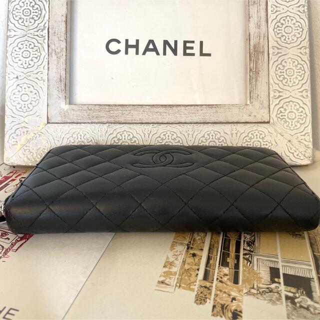 CHANEL - 【交渉中☆】 シャネル ラウンドジップ マトラッセ 長財布