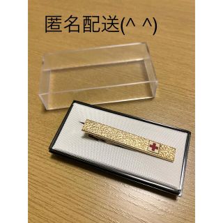 【未使用】昭和レトロ　ネクタイピン　赤十字　ゴールド(ネクタイピン)