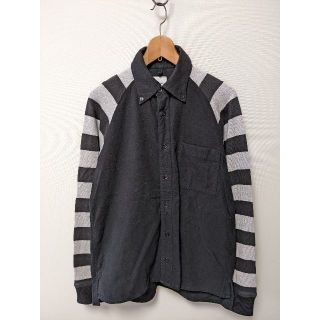 ビームス(BEAMS)のts-13 ts(s) ティーエスエス ボダンダウン袖ボーダーシャツ M(シャツ)