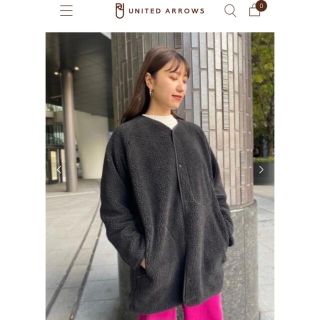 ユナイテッドアローズ(UNITED ARROWS)の美品 UNITED ARROWS ボアジャケット DESCENTE 別注(ブルゾン)