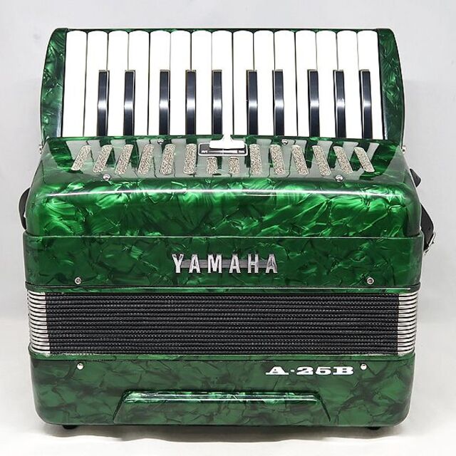 ヤマハ - 美品 YAMAHA ヤマハ アコーディオン グリーン A−25B ソフト