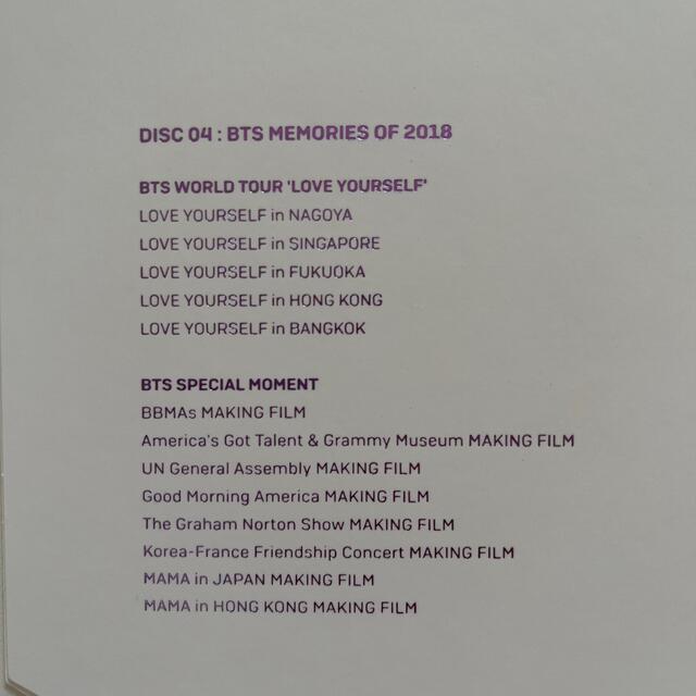 驚くべき価格 BTS MEMORIES of 2018 Blu-ray