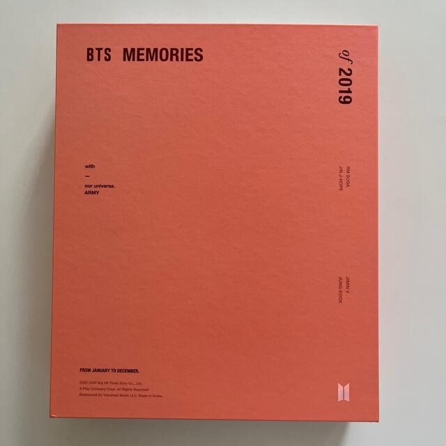 BTS Memories of 2019 Blu-ray 日本語字幕付き