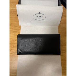 プラダ(PRADA)の【値下げ】プラダ　長財布　サフィアーノトライアングル　(長財布)