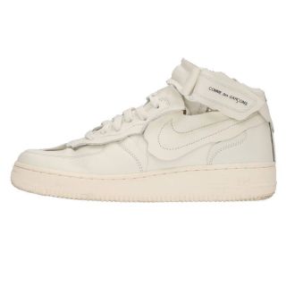 ナイキ(NIKE)のナイキ ×コムデギャルソンオムプリュス/COMME des GARCONS HOMME PLUS 20AW AIR FORCE 1 MID DC3601-100 エアフォース1 ミッドスニーカー メンズ 25.5cm(スニーカー)