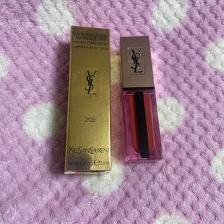 イヴサンローランボーテ(Yves Saint Laurent Beaute)のYSL ルージュ ピュールクチュール ヴェルニ ウォーターステイングロウ203(リップグロス)