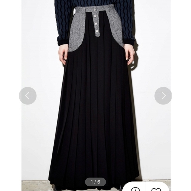 ○○○最終価格○○○【パメオ】YOKE SWITCHING LONG SKIRT 上品 sk