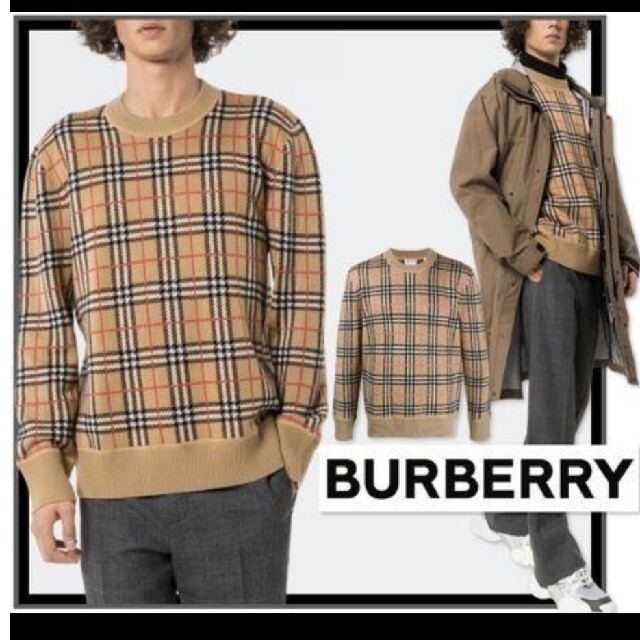BURBERRY - BURBERRY Cashmere100% Knit M sizeの通販 by ドラゴン's shop｜バーバリーならラクマ