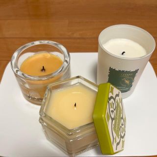 ロクシタン(L'OCCITANE)のロクシタン　キャンドル　3個(アロマ/キャンドル)