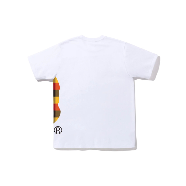 A BATHING APE(アベイシングエイプ)のBLOCK CHECK SIDE BIG APE HEAD TEE メンズのトップス(Tシャツ/カットソー(半袖/袖なし))の商品写真