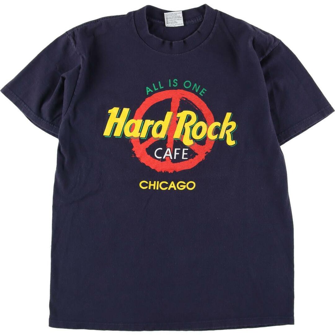 ハードロックカフェ HARD ROCK CAFE CHICAGO アドバタイジングTシャツ USA製 メンズM /eaa236729