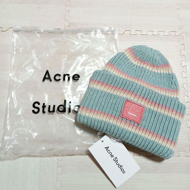 Acne Studious アクネストゥディオズ 二ット帽 ビーニー 水色