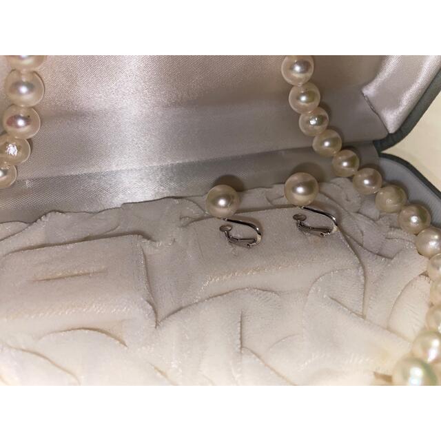 本真珠　ネックレス　イヤリング　セット レディースのアクセサリー(ネックレス)の商品写真