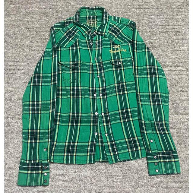 TMT - TMT ダブルガーゼチェックシャツ Mサイズ グリーンの通販 by