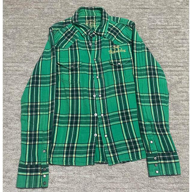 TMT - TMT ダブルガーゼチェックシャツ Mサイズ グリーンの通販 by