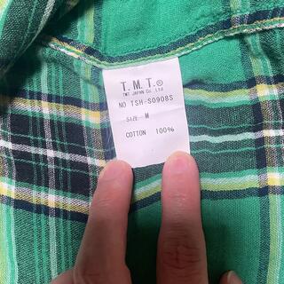 TMT - TMT ダブルガーゼチェックシャツ Mサイズ グリーンの通販 by 
