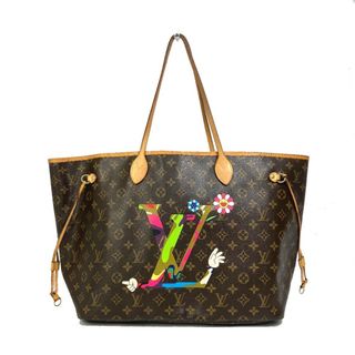 ルイヴィトン(LOUIS VUITTON)のルイヴィトン LOUIS VUITTON ハンド・ネヴァーフルGM M95561 村上隆・MOCA限定コレクション ハンドバッグ トートバッグ モノグラムキャンバス ブラウン/ピンク系(トートバッグ)