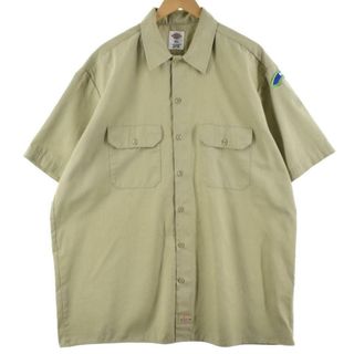 ディッキーズ(Dickies)の古着 ディッキーズ Dickies 半袖 ワークシャツ メンズXL /eaa240850(シャツ)