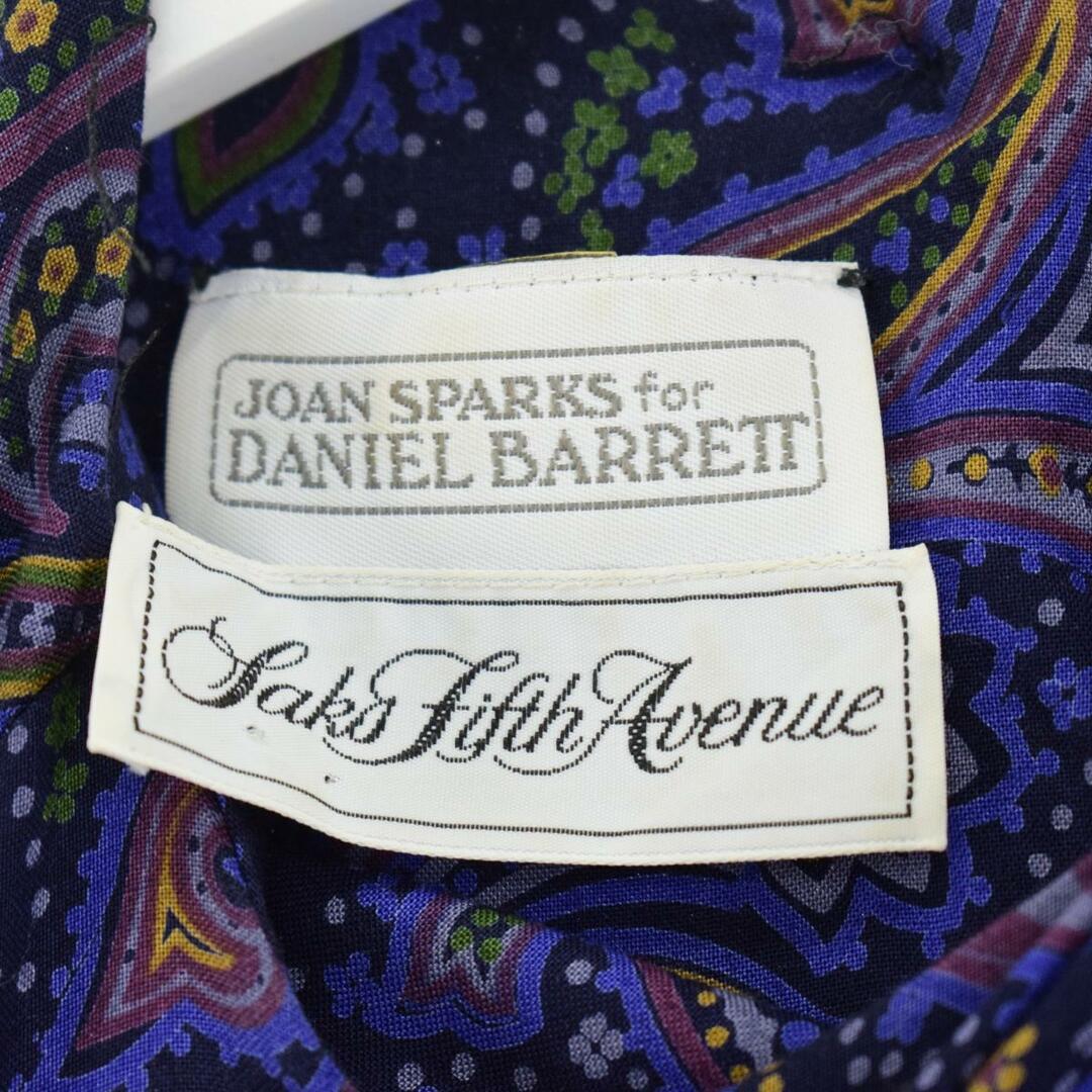 古着 JOAN SPARKS for DANIEL BARRETT ペイズリー柄 長袖 プリーツワンピース レディースM /eaa235914 レディースのワンピース(その他)の商品写真