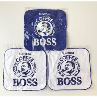 ボス(BOSS)の新品　BOSS  ハンドタオル　３枚　非売品(ノベルティグッズ)