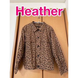 ヘザー(heather)のHeather レオパード柄ジャケット(Gジャン/デニムジャケット)