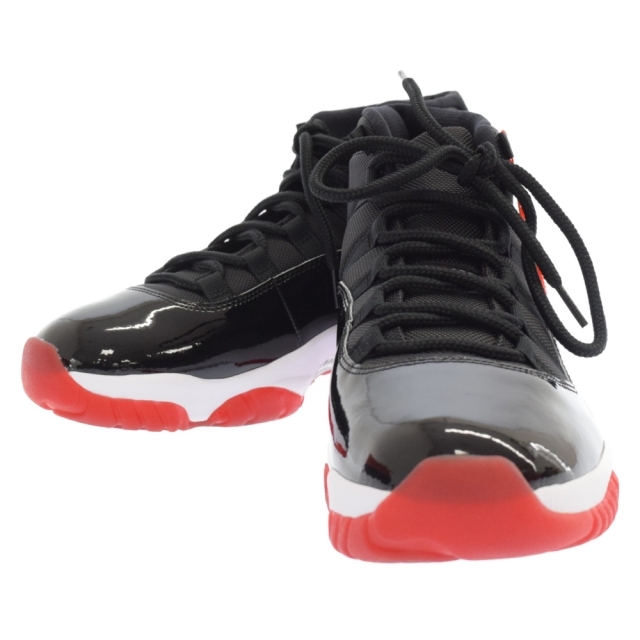 NIKE ナイキ AIR JORDAN 11 RETRO BRED エアジョーダン11 レトロ ブレッド ハイカットスニーカー レッド/ブラック US11 378037-061290cm備考