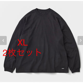 ワンエルディーケーセレクト(1LDK SELECT)のennoy 2Pack L/S T-Shirt BLACK ロンT ロゴ(Tシャツ/カットソー(七分/長袖))