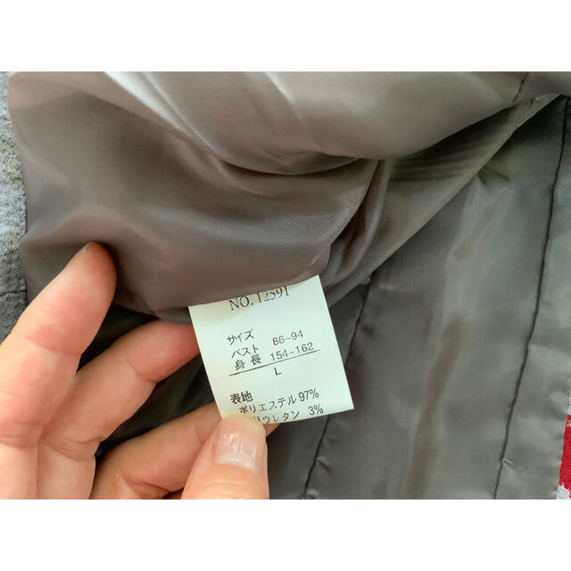 花柄プリントジャケット　グレー レディースのジャケット/アウター(テーラードジャケット)の商品写真