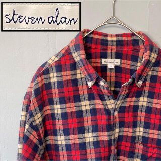 スティーブンアラン(steven alan)の美品) スティーブンアラン ユナイテッドアローズ アメカジ シャツ Lサイズ(シャツ)