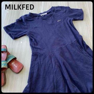 ミルクフェド(MILKFED.)のMILKFED ミルクフェド ワンピース 裏起毛(ひざ丈ワンピース)