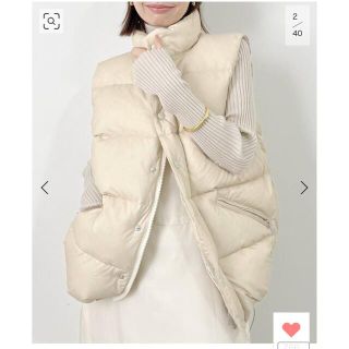 アパルトモンドゥーズィエムクラス(L'Appartement DEUXIEME CLASSE)の新品【STAMMBAUM/シュタンバウム】OLMETEX DOWN VEST(ダウンベスト)