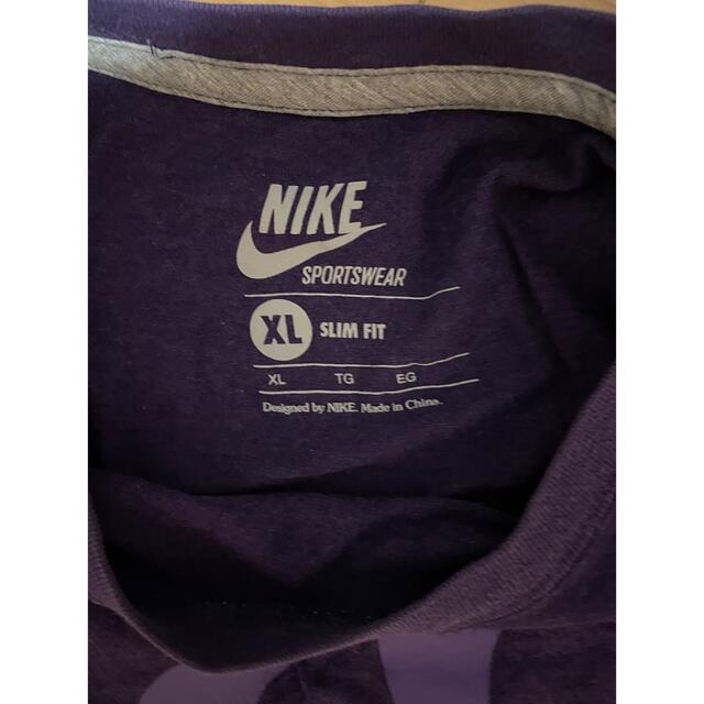 NIKE(ナイキ)のNIKE メンズ　長袖Tシャツ　パープル メンズのトップス(Tシャツ/カットソー(七分/長袖))の商品写真