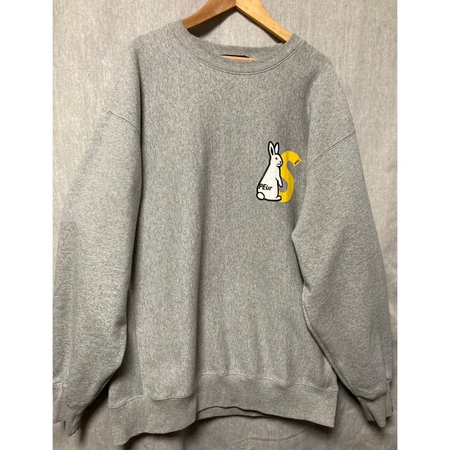 FR2×SAPEur Cement Rabbit Crewneck sweat