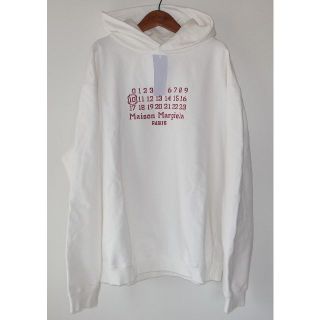 マルタンマルジェラ(Maison Martin Margiela)のマルジェラ カレンダーロゴ logo hoody パーカー size46 wt(パーカー)