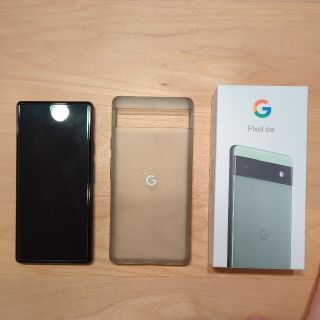 グーグル(Google)のPixel6a 美品！純正ケース付き！(スマートフォン本体)