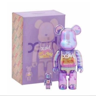 エックスガール(X-girl)のBE@RBRICK X-girl CLEARPURPLE 100%＆400%(その他)