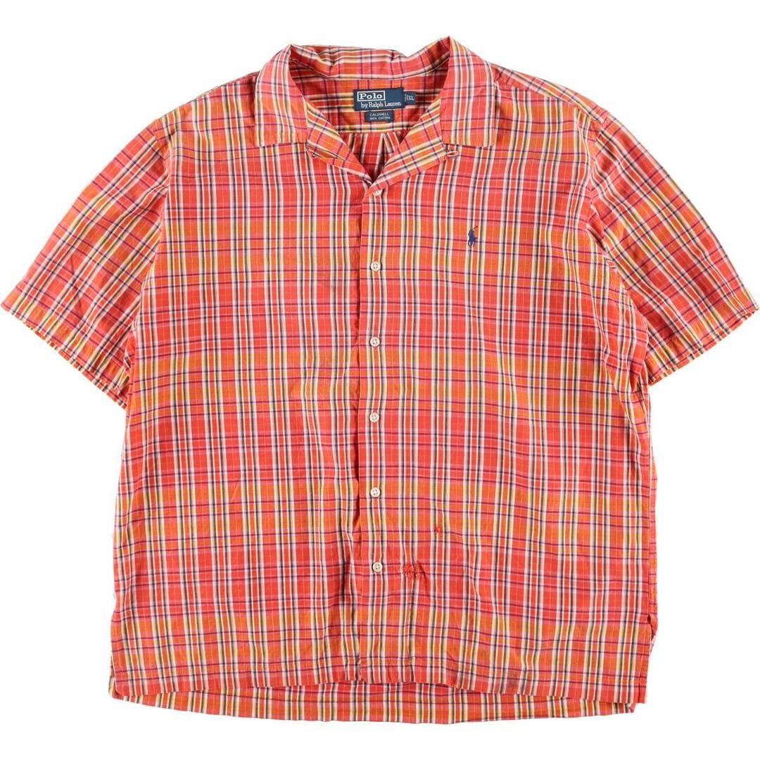 古着 ラルフローレン Ralph Lauren CALDWELL チェック柄 半袖 オープン ...