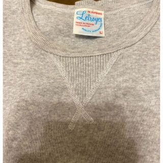 トゥモローランド(TOMORROWLAND)のLetroyes コットン クルーネックニット ライトグレー  Ｌ(Tシャツ/カットソー(七分/長袖))