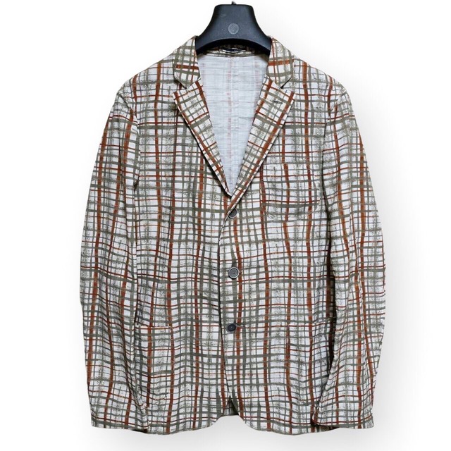 色移り有り 新品 LARDINI ラルディーニ カラーライン チェック柄