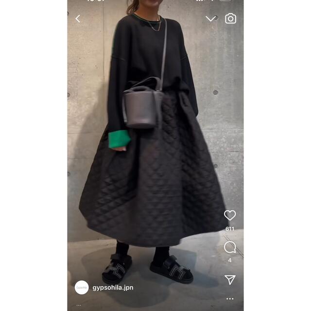 低価格 新品未使用 gypsohila Quilt Skirt black ilam.org