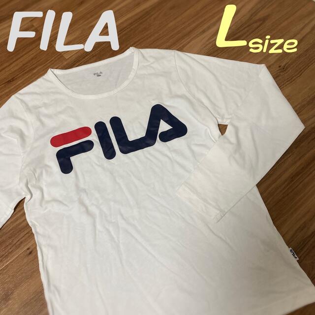 FILA(フィラ)のFILA フィラ レディース 長袖Tシャツ L カットソー ホワイト系 レディースのトップス(Tシャツ(長袖/七分))の商品写真